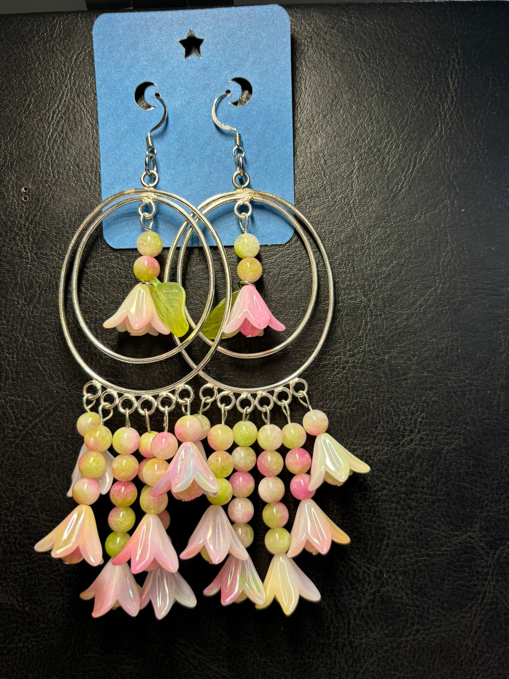 Pink Flower Chandler Earrings