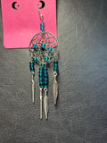 Teal Dreamcatcher Earrings