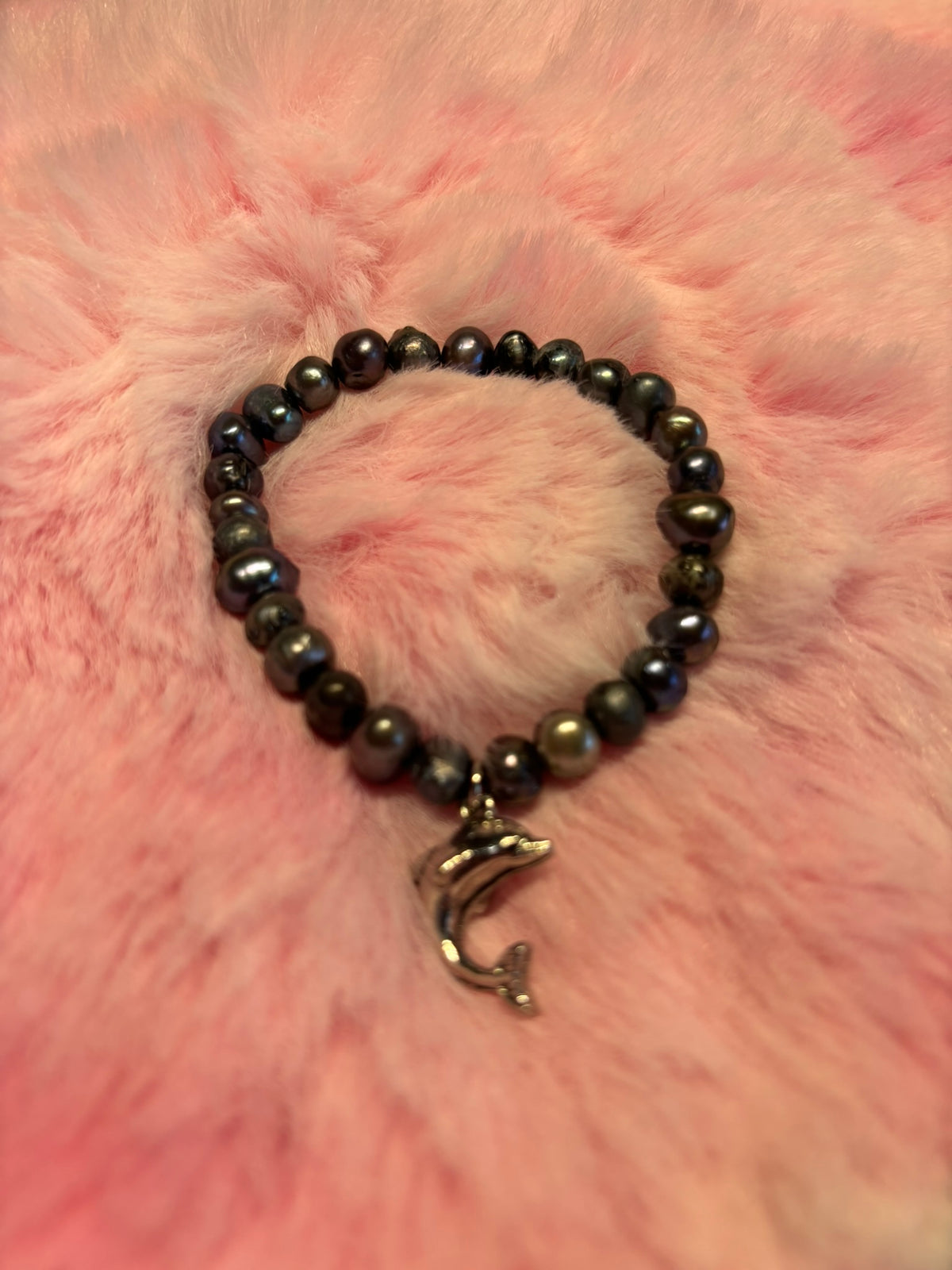 Dolphin Charm Stretch Bracelet