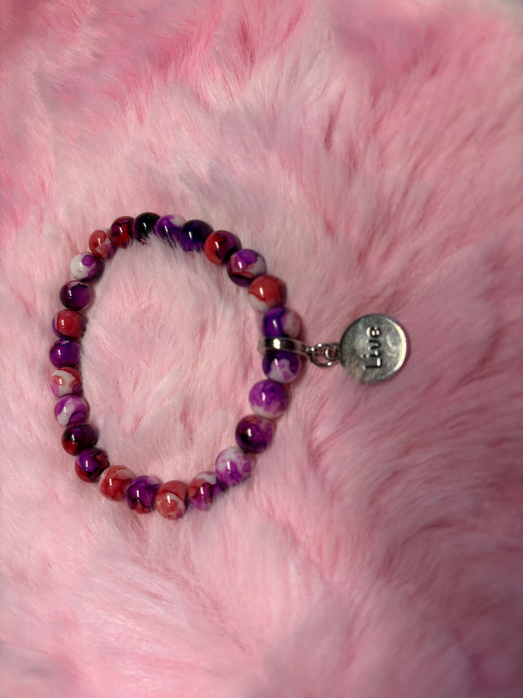 Live Charm Stretch Bracelet