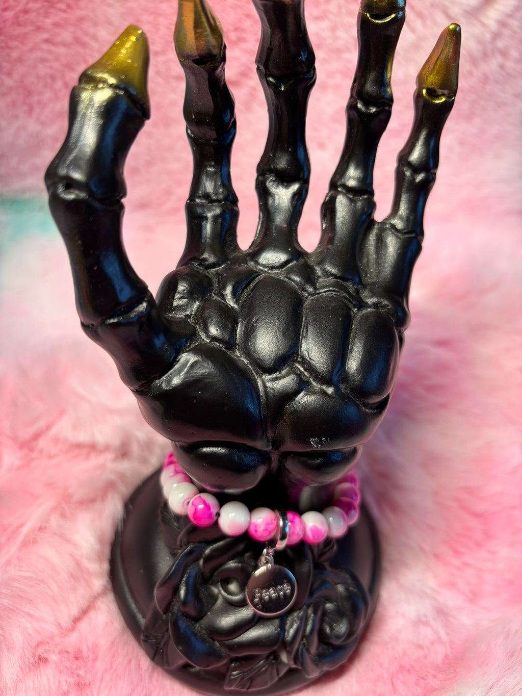 Peace Charm Stretch Bracelet