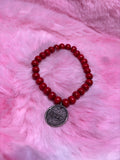 Love Coin Charm Stretch Bracelet