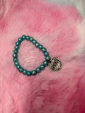 Faith Coin Charm Stretch Bracelet