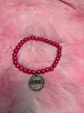 Faith Coin Charm Stretch Bracelet