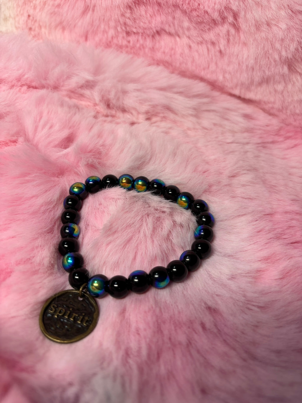 Spirit Coin Charm Stretch Bracelet