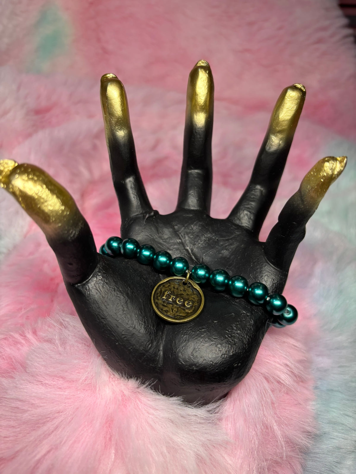 Free Coin Charm Stretch Bracelet