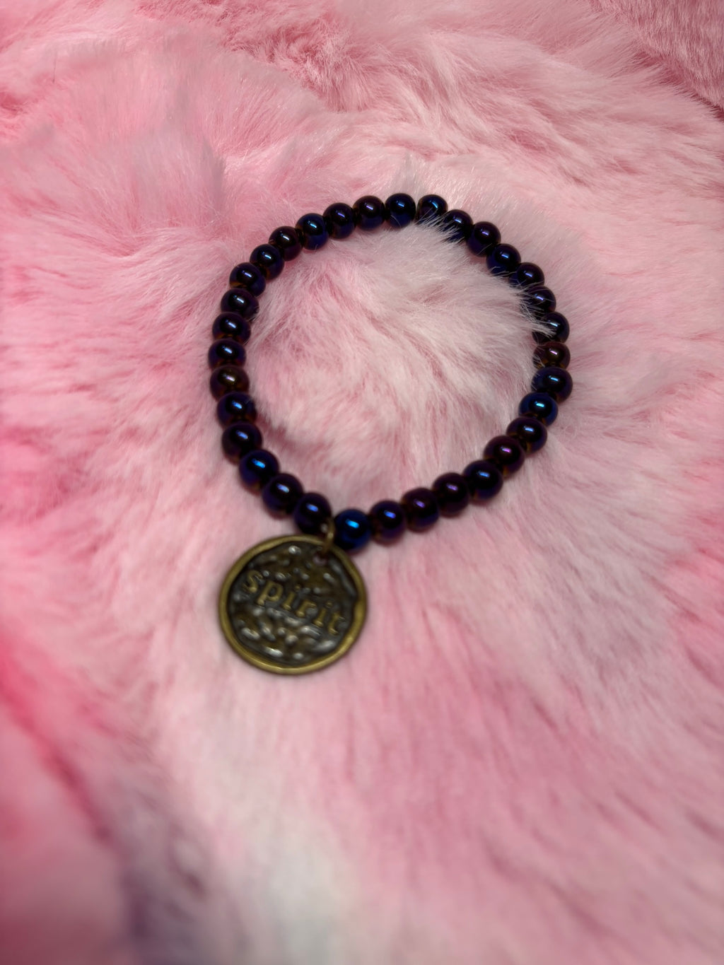 Spirit Coin Charm Stretch Bracelet