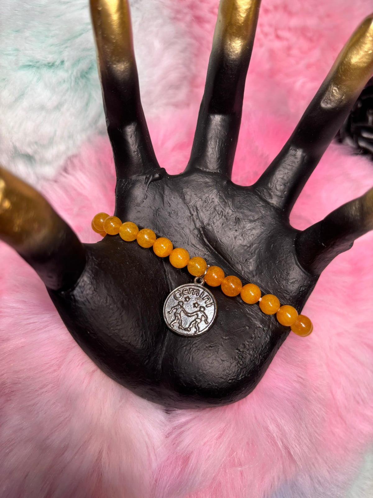 Gemini Charm Stretch Bracelet