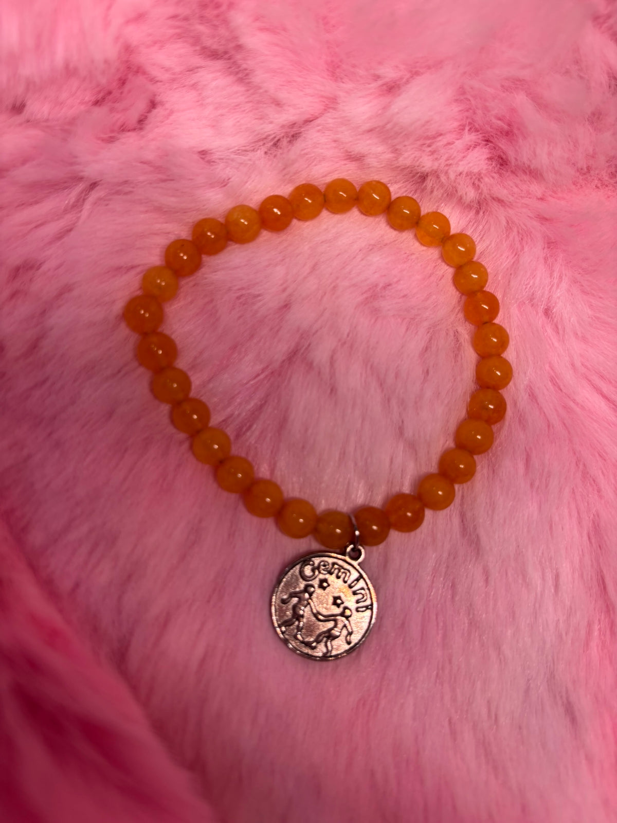 Gemini Charm Stretch Bracelet