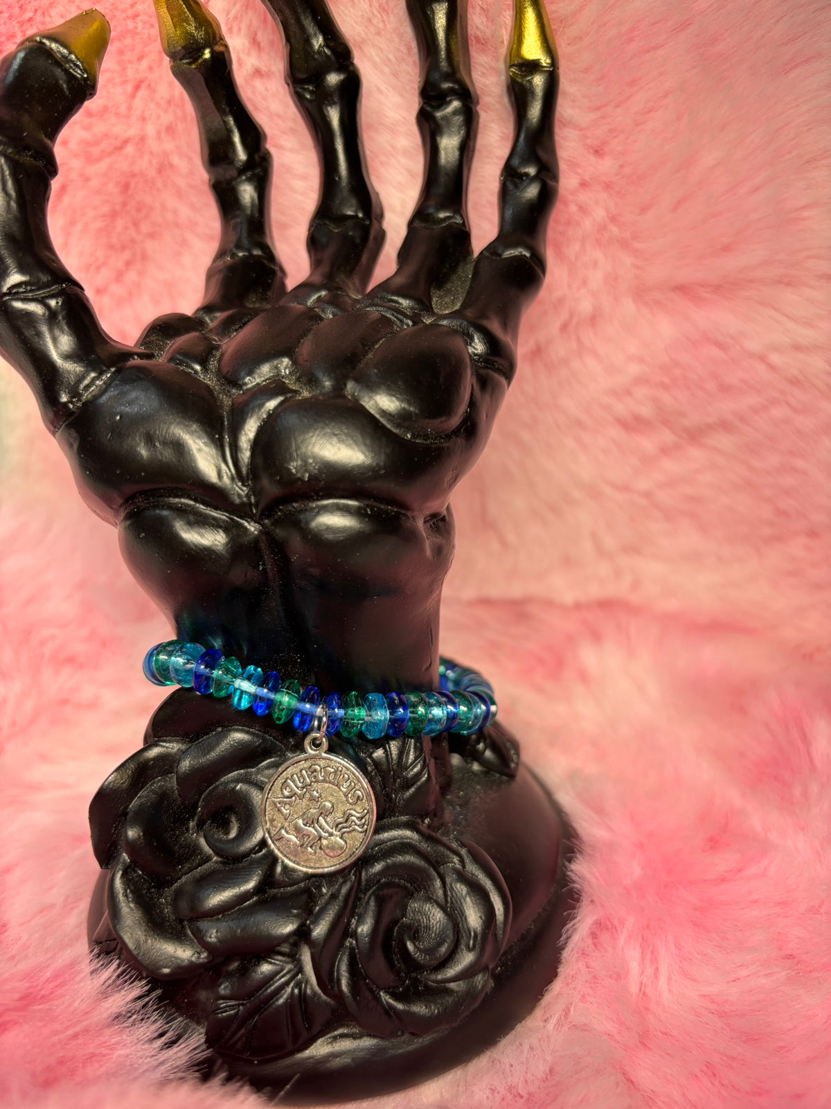 Aquarius Charm Stretch Bracelet