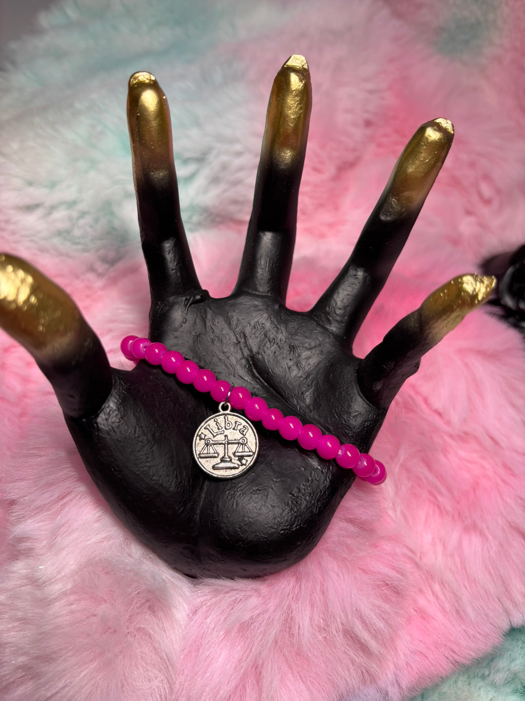 Libra Charm Stretch Bracelet