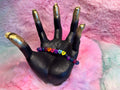 Trust Rainbow Heart Letter Beads Stretch Bracelet