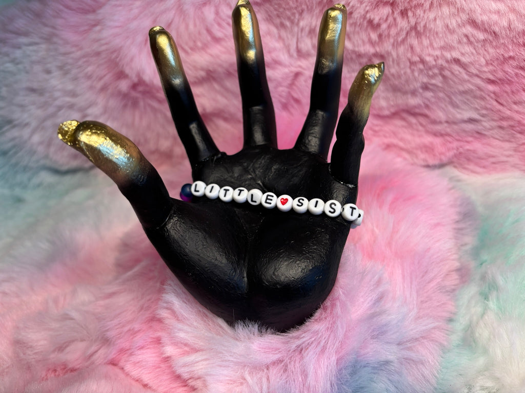 Sister Letter Beads Stretch Bracelet