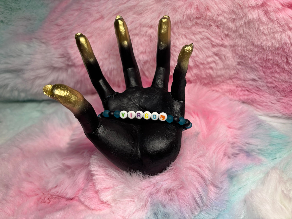 Virgo Letter Beads Stretch Bracelet