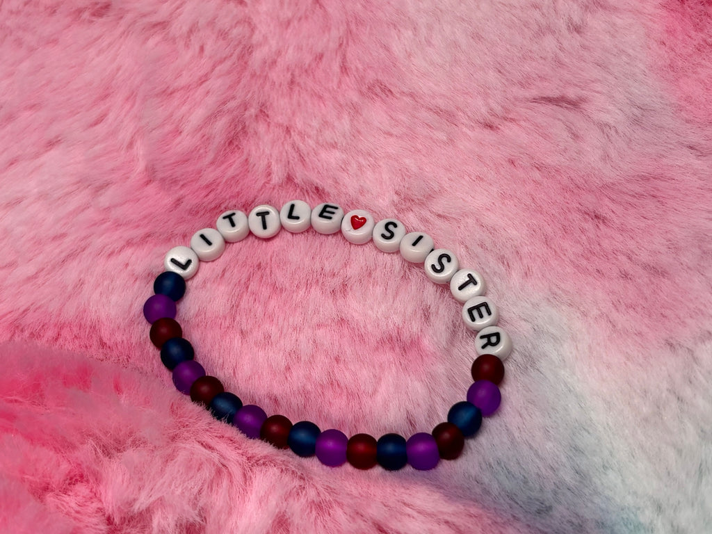 Sister Letter Beads Stretch Bracelet