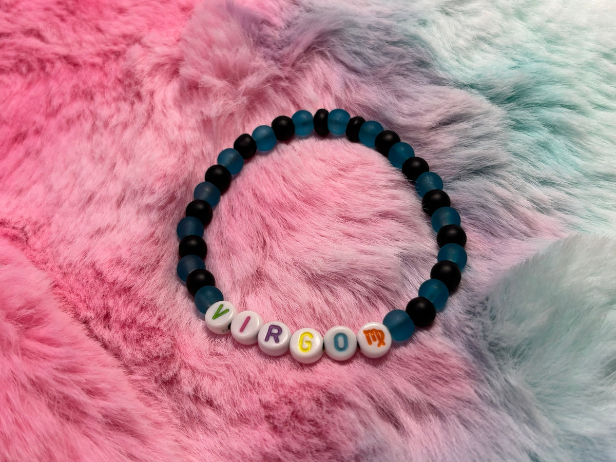 Virgo Letter Beads Stretch Bracelet