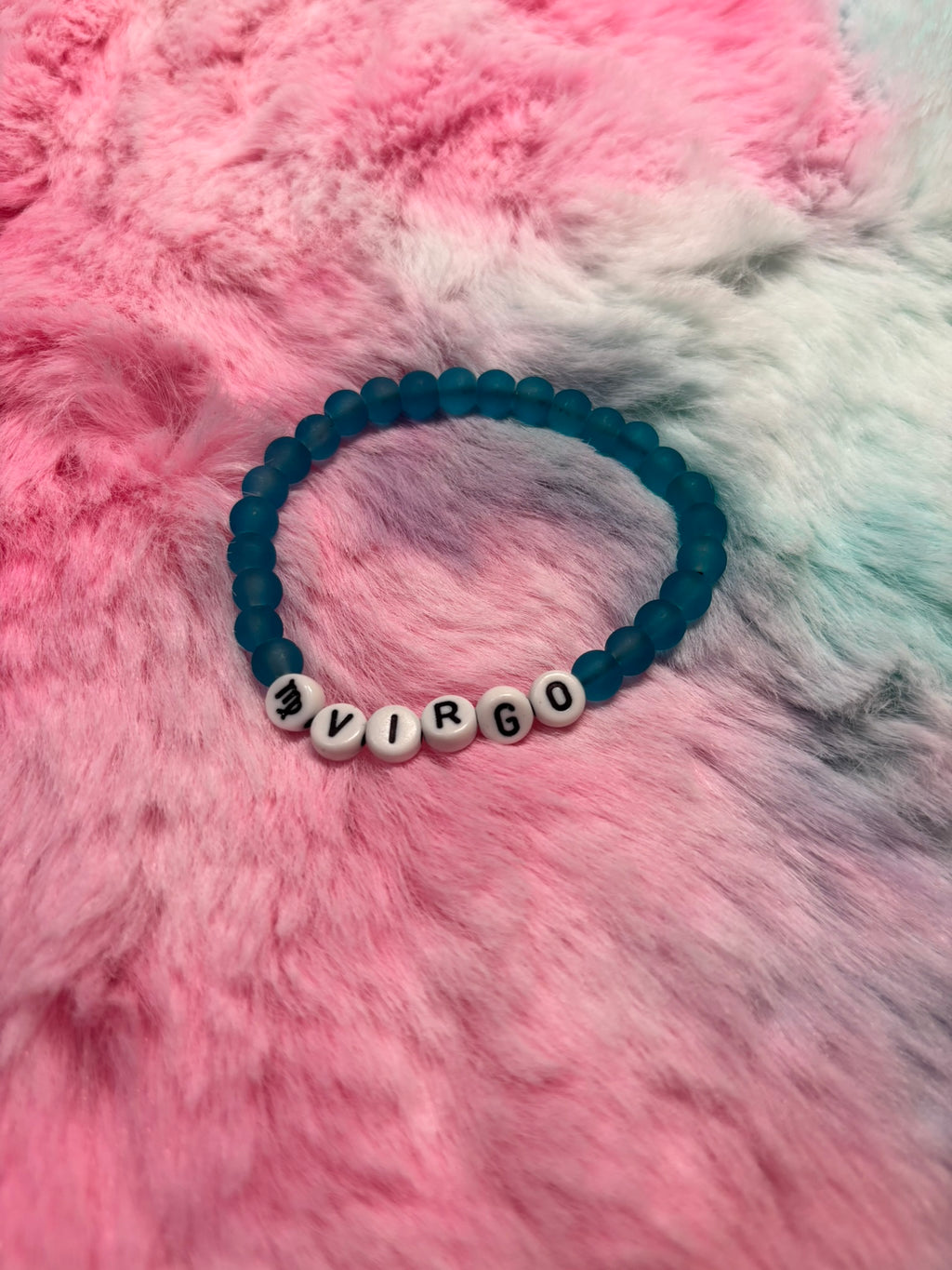 Virgo Letter Beads Stretch Bracelet