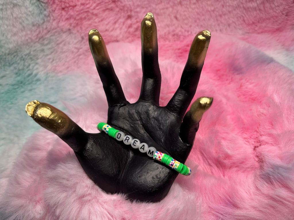 Dream Glow in the Dark Letter stretch bracelet