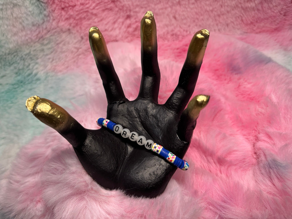 Dream Glow in the Dark Letter stretch bracelet
