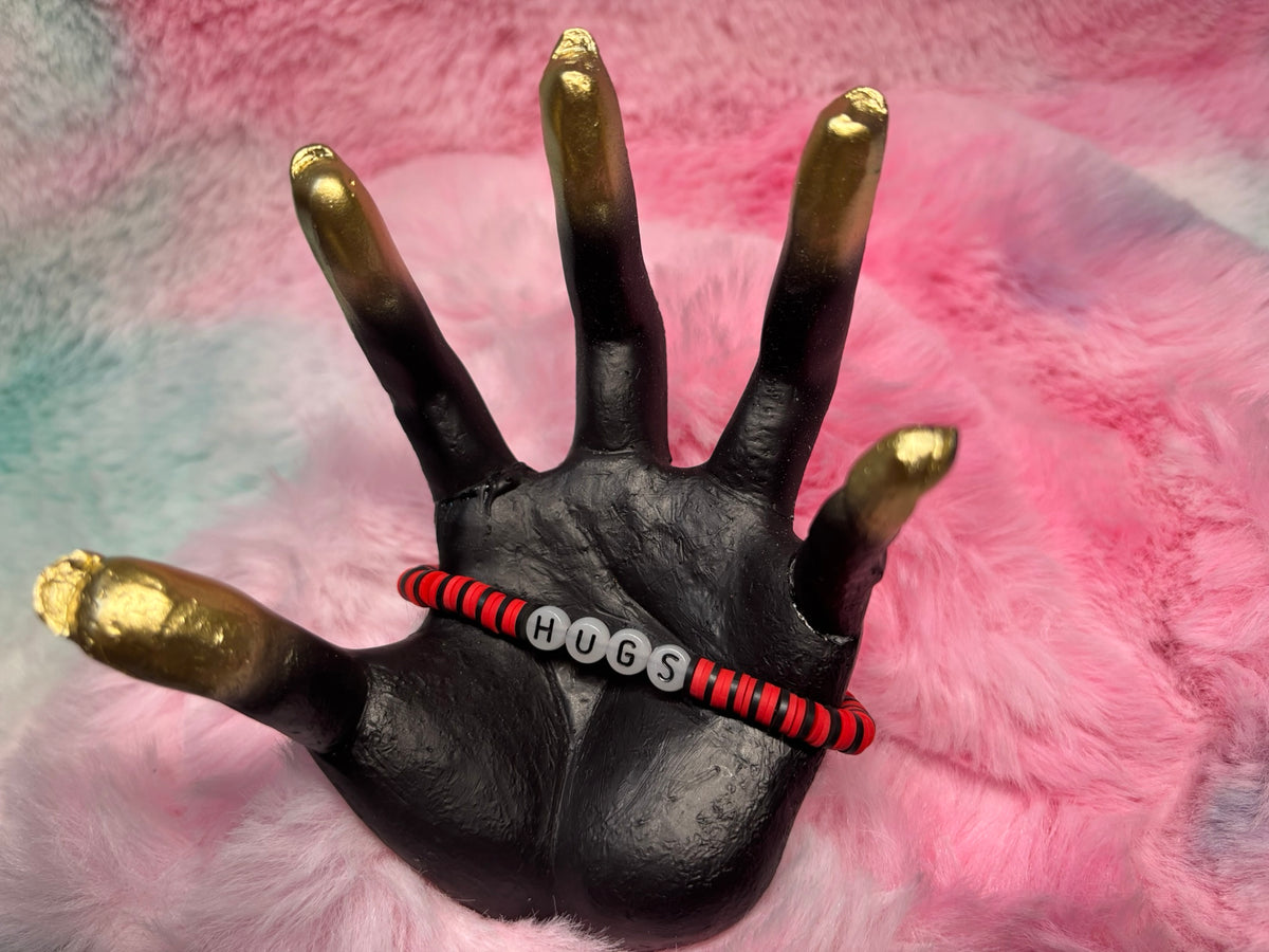 Hugs Glow in the Dark Letter Stretch Bracelet