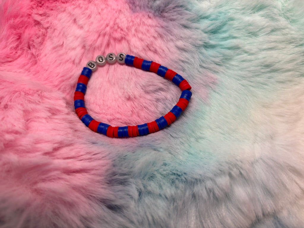 Boss Glow in the Dark Letter Stretch Bracelet