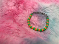 Happiness Glow in the Dark Letter stretch bracelet