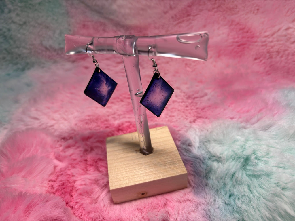 Diamond Hook Dangle Earrings