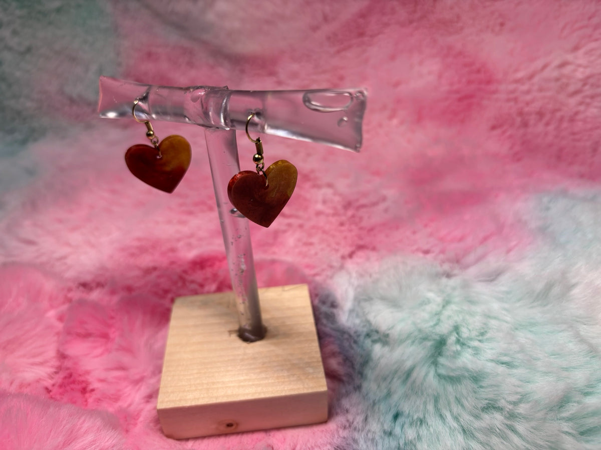 Heart Hook Dangle Earrings