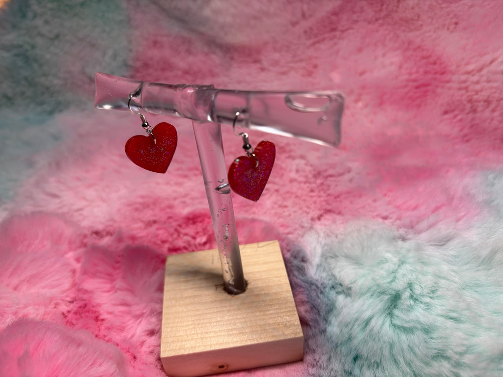 Heart Hook Dangle Earrings