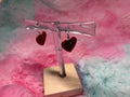 Heart Hook Dangle Earrings