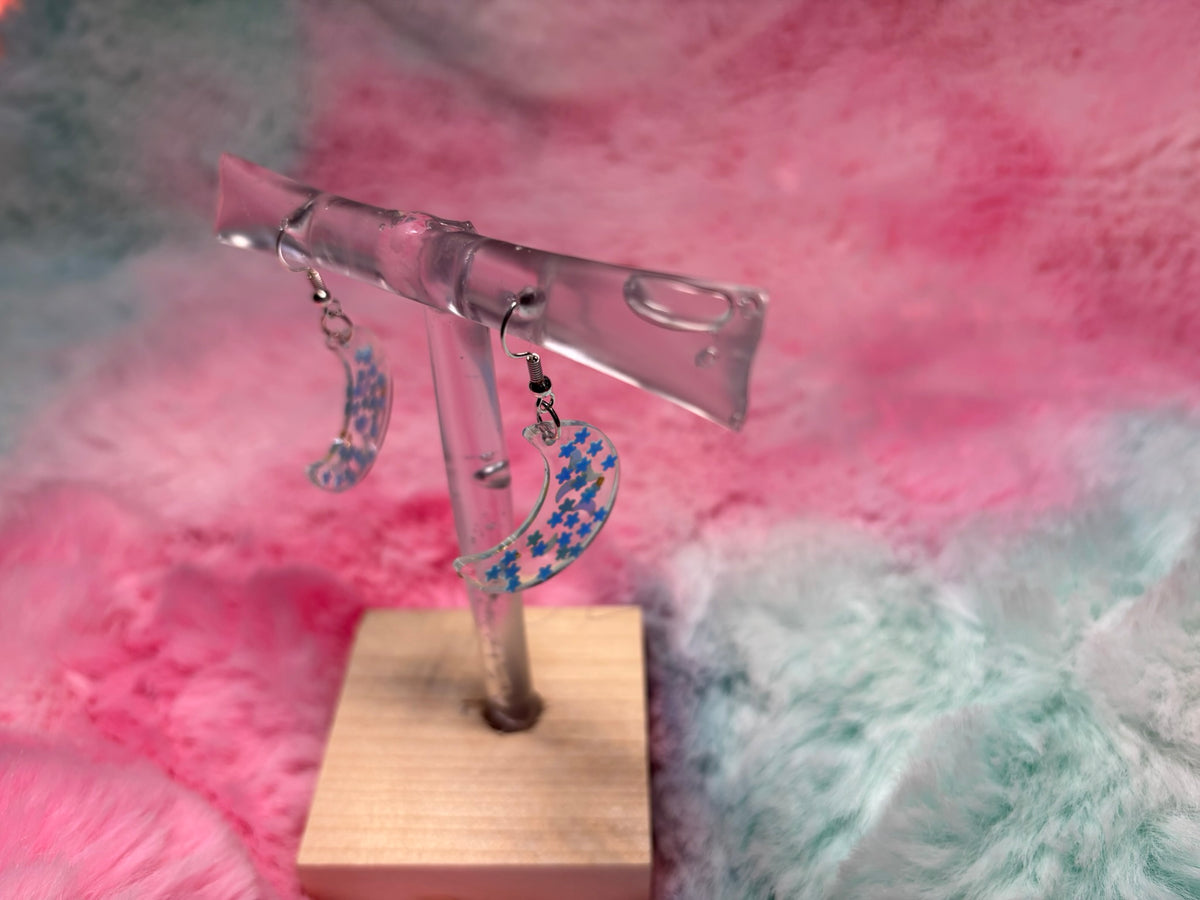 Moon Hook Dangle Earrings
