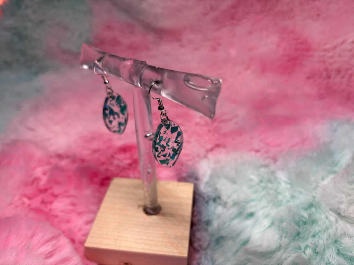 Ellipse Hook Dangle Earrings