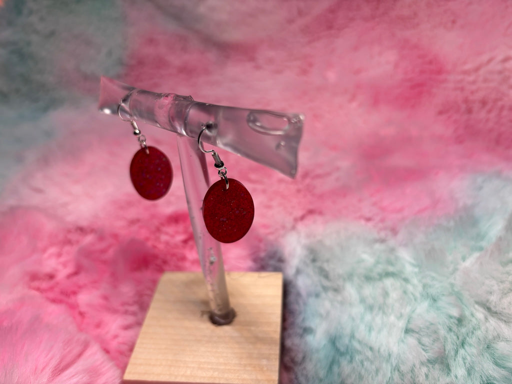 Oval Hook Dangle Earrings