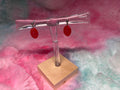 Oval Ball Stud Earrings