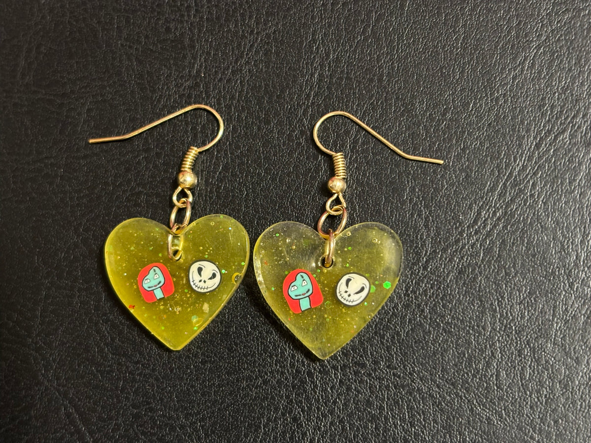 “Jack and Sally” Inspired Hook Dangle Earrings