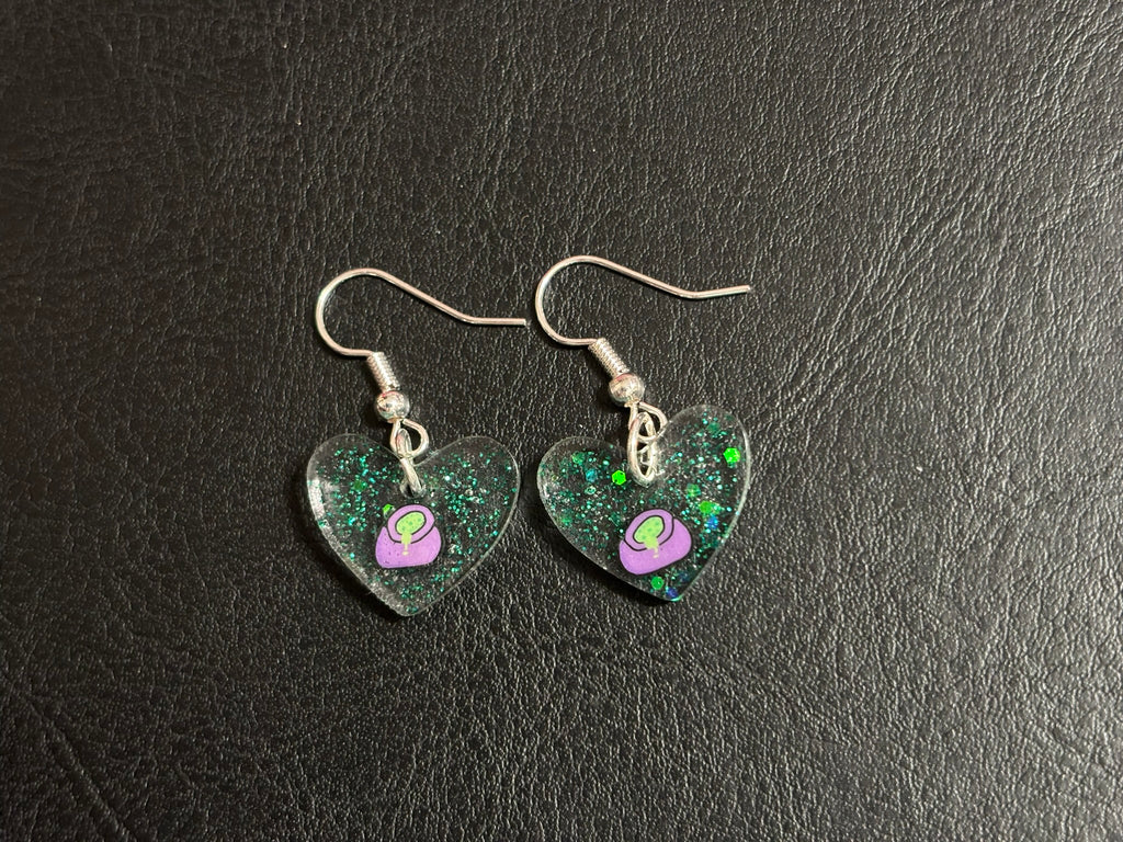 Cauldron Hook Dangle Earrings