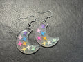 Moon Hook Dangle Earrings