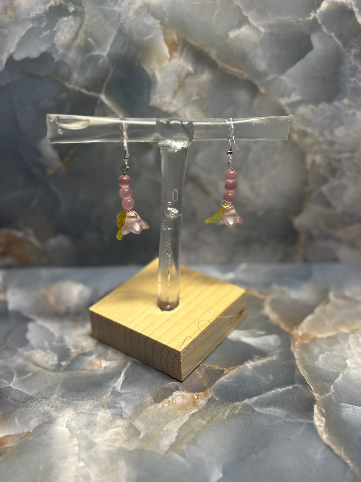 Leaf Three Hook Earrings