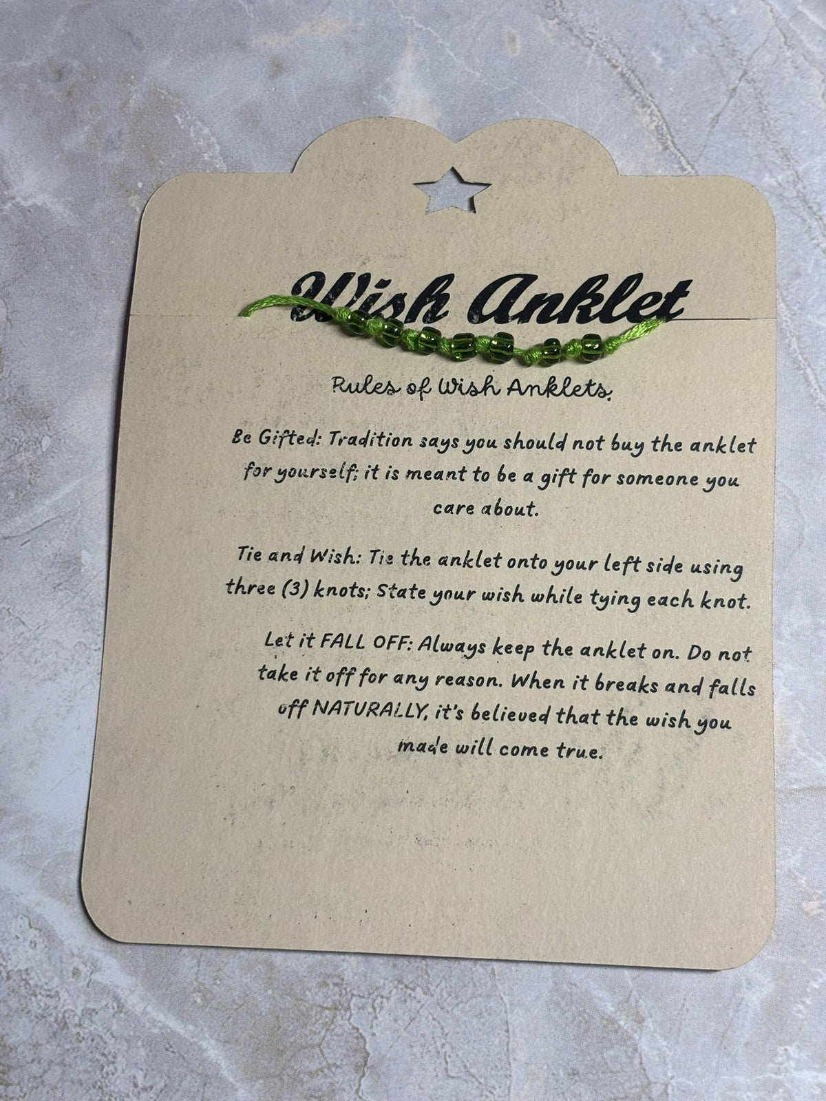 Wish Anklet