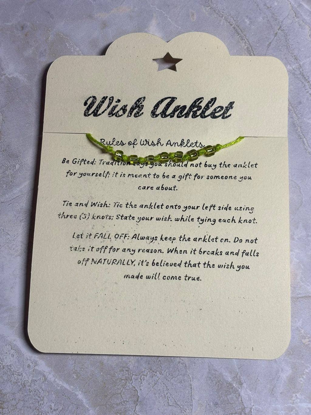 Wish Anklet